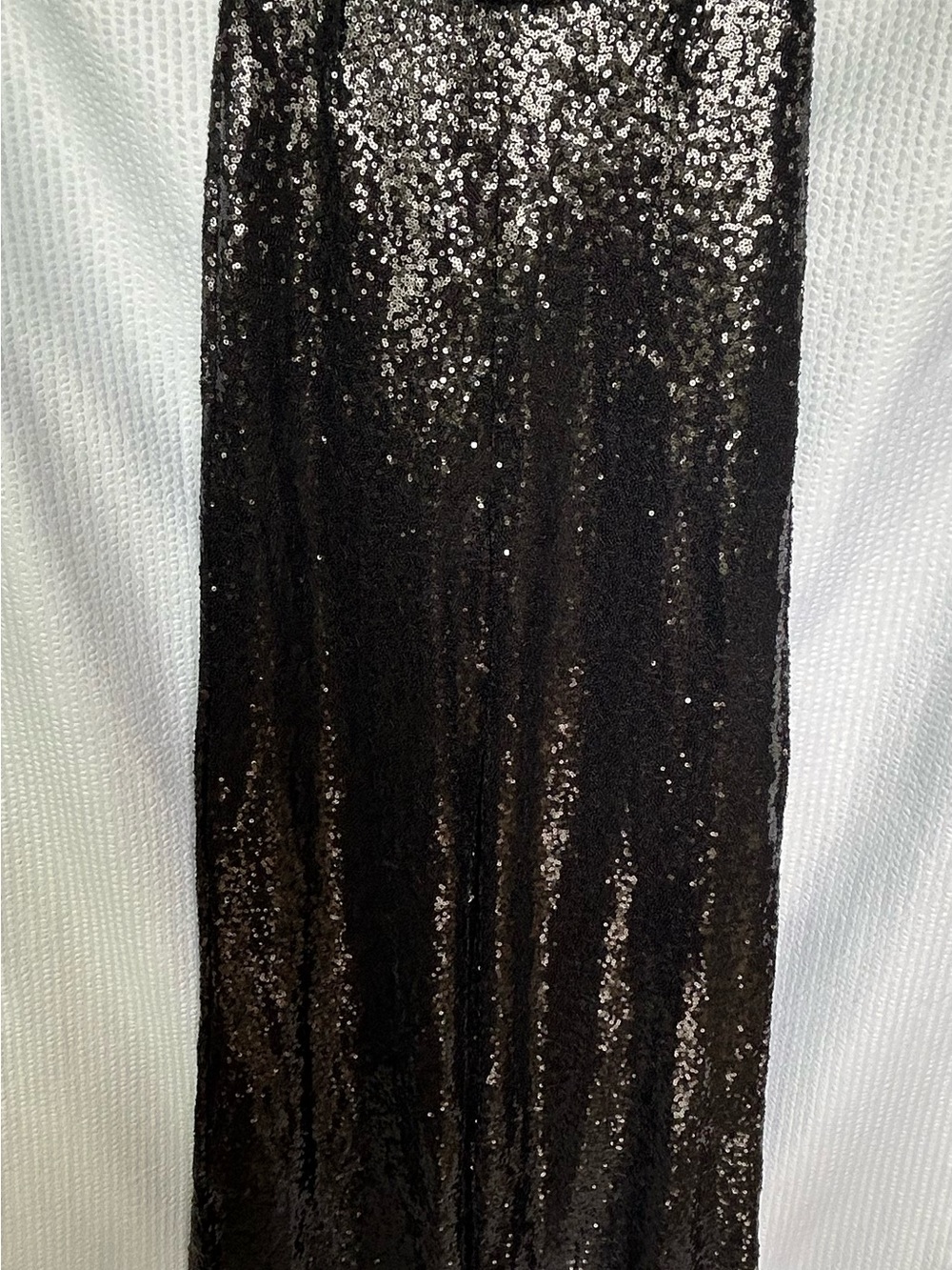 NWT Micas Black Sequin High Rise Wide Leg Party Pants Trousers Size XS - Picture 7 of 12